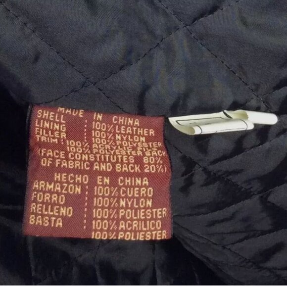 Vintage G-III Leather Bomber Jacket Trench Coat Womens Size 2X Faux Fur Collar - Picture 11 of 12